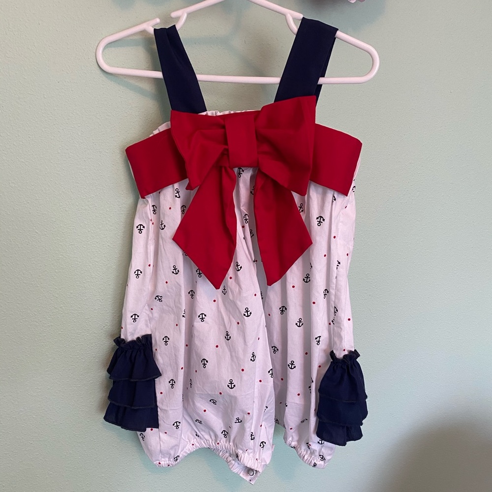 Southern Smocked Company - 4T Nautical bubble EUC